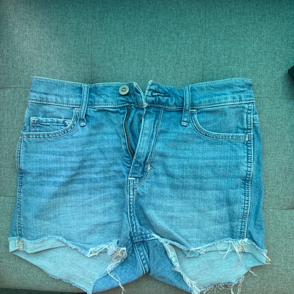 hollister high wasted jean shorts